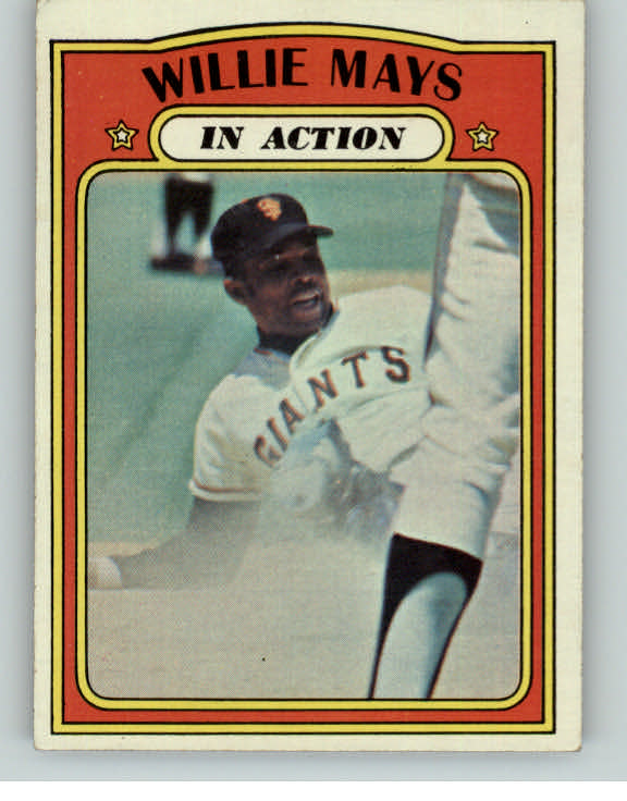 1972 Topps Baseball #050 Willie Mays IA Giants EX 407195