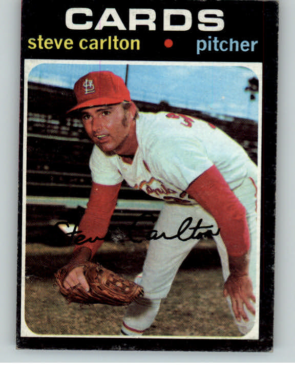 1971 Topps Baseball #055 Steve Carlton Cardinals GD-VG ink border 407261