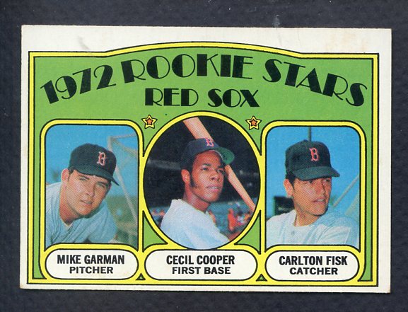 1972 Topps Baseball #079 Carlton Fisk Red Sox EX 407359