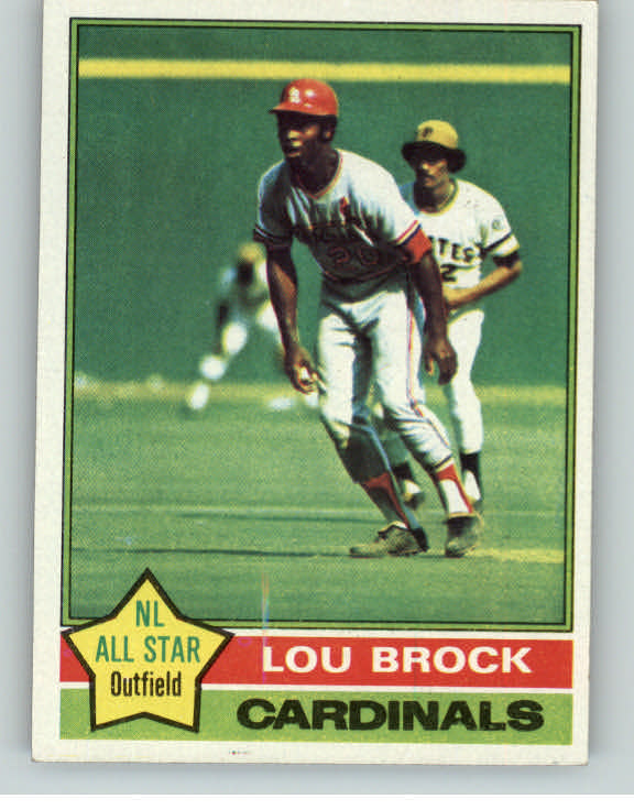 1976 Topps Baseball #010 Lou Brock Cardinals EX-MT 407415
