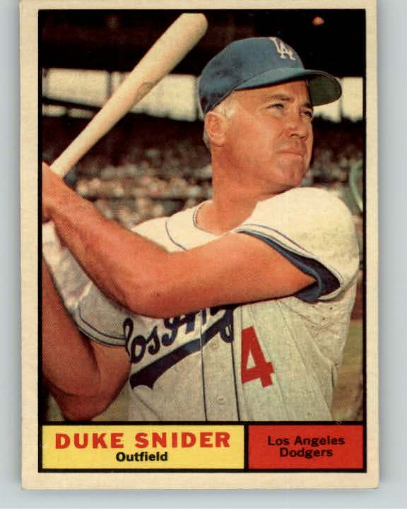 1961 Topps Baseball #443 Duke Snider Dodgers EX-MT 407487