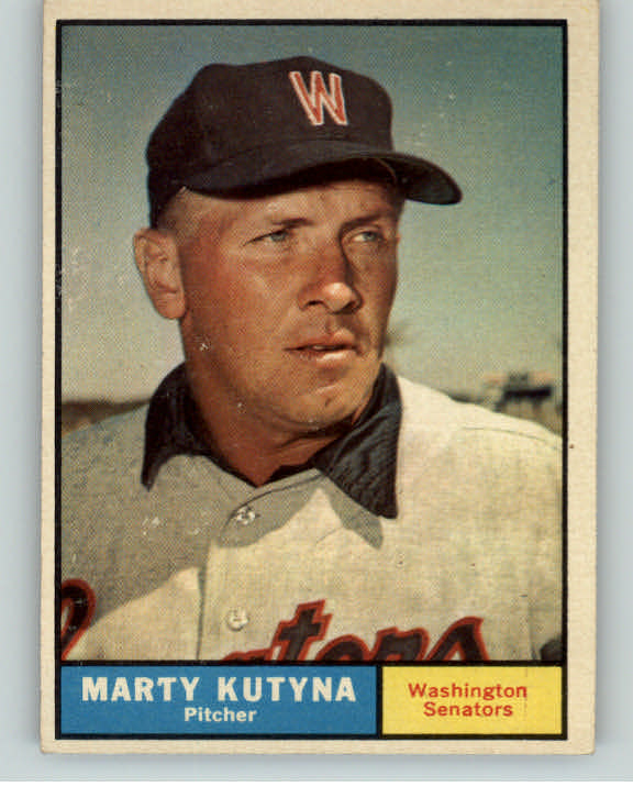 1961 Topps Baseball #546 Marty Kutyna Senators EX-MT 407526