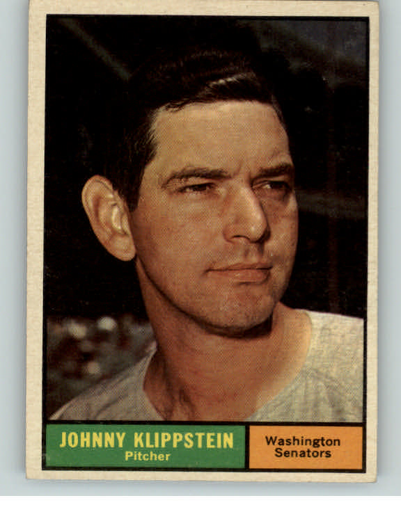 1961 Topps Baseball #539 Johnny Klippstein Senators NR-MT 407530