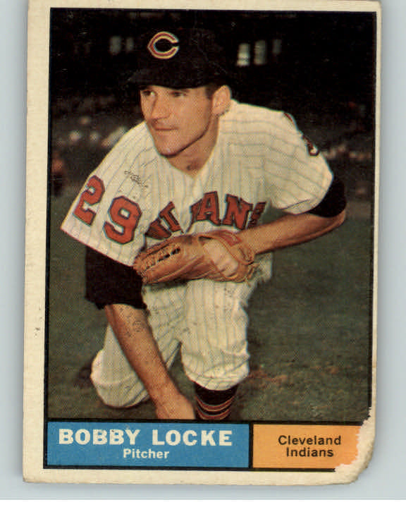 1961 Topps Baseball #537 Bobby Locke Indians Fair 407546