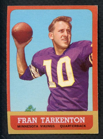 1963 Topps Football #098 Fran Tarkenton Vikings EX-MT 407918