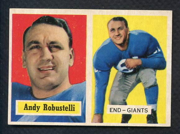 1957 Topps Football #071 Andy Robustelli Giants EX-MT 407938