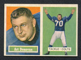1957 Topps Football #065 Art Donovan Colts EX-MT 407939