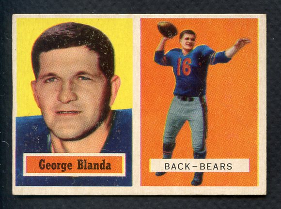 1957 Topps Football #031 George Blanda Bears EX-MT 407944