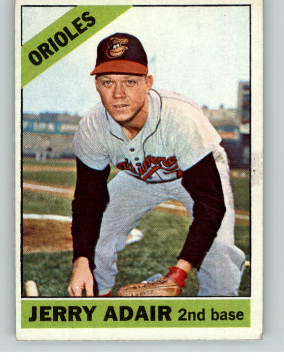 1966 Topps Baseball #533 Jerry Adair Orioles EX-MT 408372
