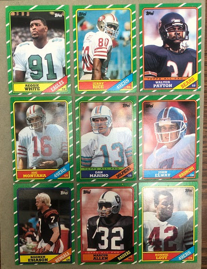 1986 Topps Football Complete Set NR-MT Rice Elway Marino Young 408571