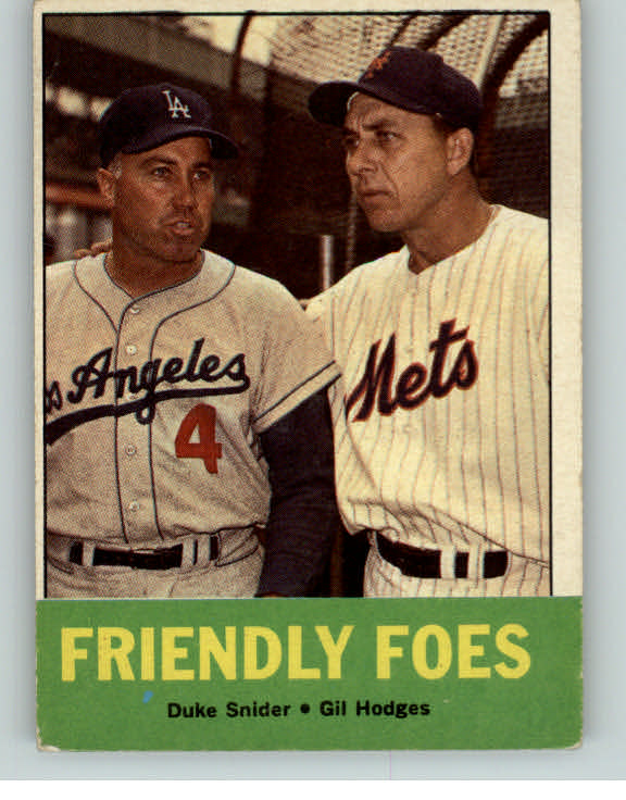 1963 Topps Baseball #068 Duke Snider Gil Hodges VG-EX 408613