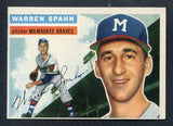 1956 Topps Baseball #010 Warren Spahn Braves EX-MT Gray 408733