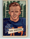 1952 Bowman Large Football #070 Gene Schroeder Bears Good 408930