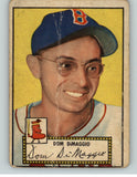 1952 Topps Baseball #022 Dom DiMaggio Red Sox Fair Red 409051