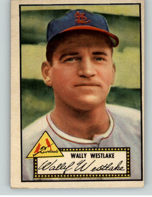 1952 Topps Baseball #038 Wally Westlake Cardinals EX Red 409072