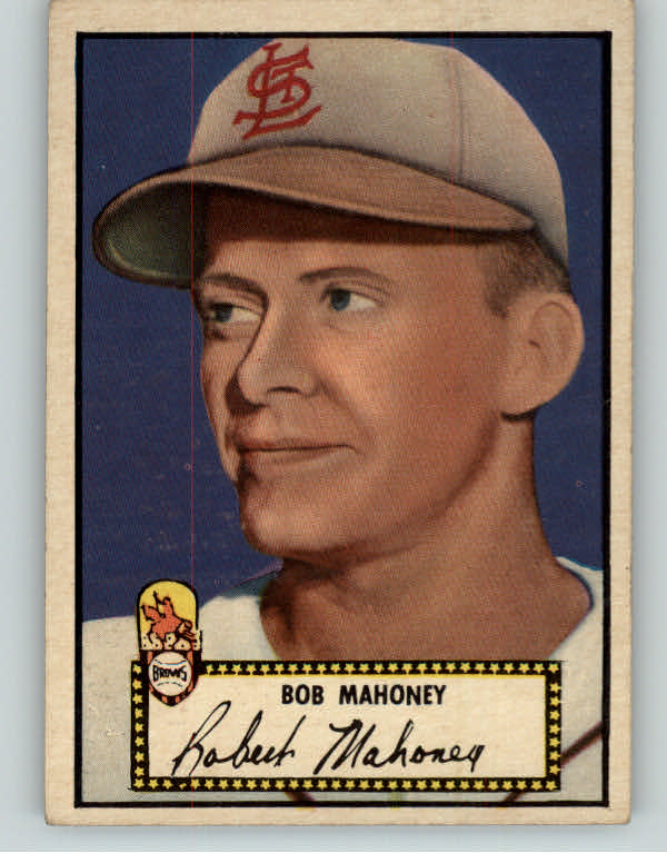 1952 Topps Baseball #058 Bob Mahoney Browns EX Black 409105