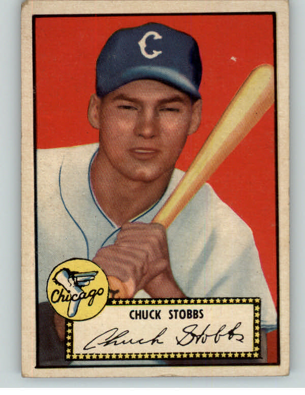 1952 Topps Baseball #062 Chuck Stobbs White Sox VG-EX Black 409110