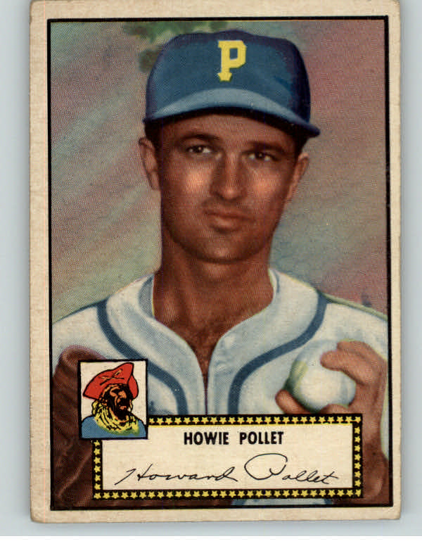 1952 Topps Baseball #063 Howie Pollet Pirates VG-EX Black 409112
