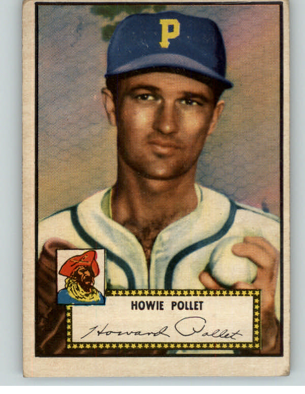 1952 Topps Baseball #063 Howie Pollet Pirates VG-EX Red 409113