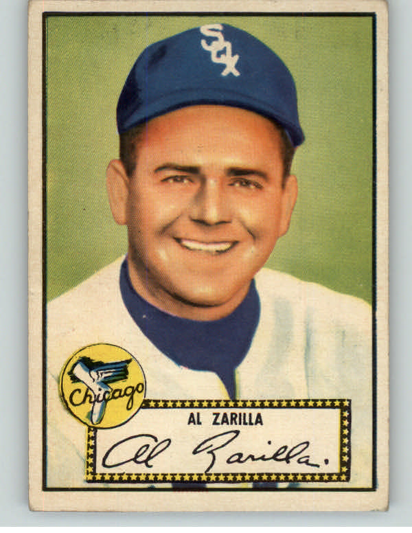1952 Topps Baseball #070 Al Zarilla White Sox EX Red 409123