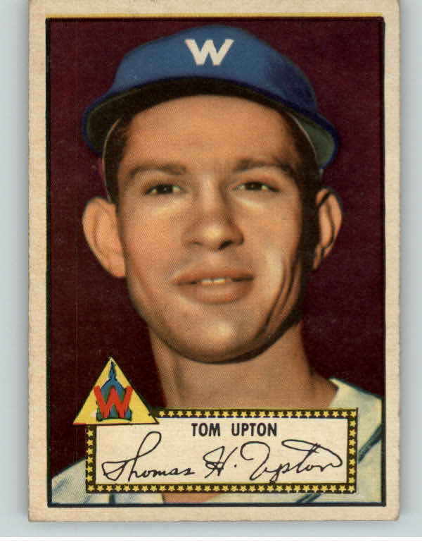 1952 Topps Baseball #071 Tom Upton Senators VG-EX Red 409131