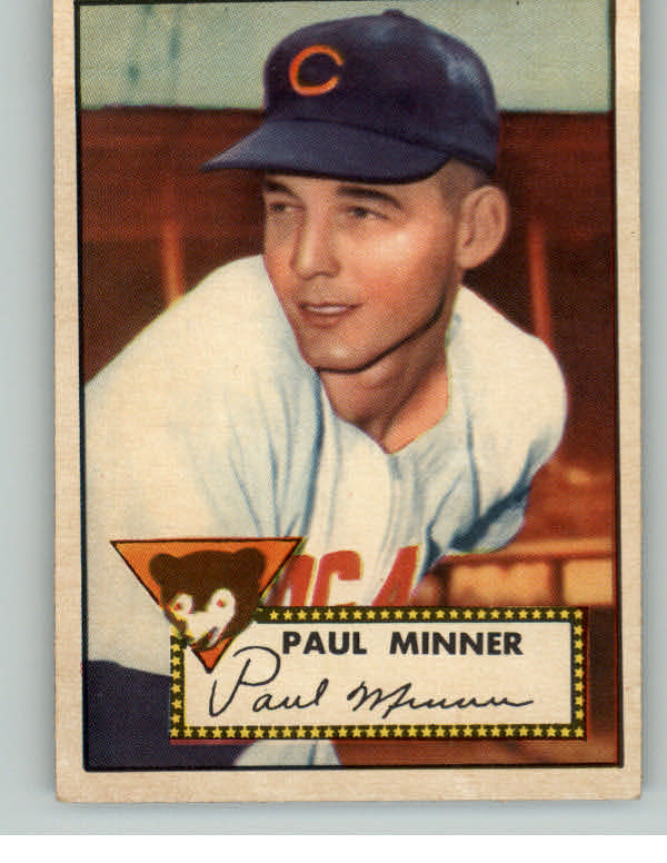 1952 Topps Baseball #127 Paul Minner Cubs EX-MT 409183