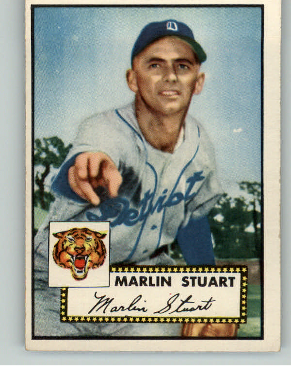 1952 Topps Baseball #208 Marlin Stuart Tigers EX 409242