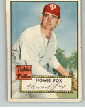 1952 Topps Baseball #209 Howie Fox Phillies EX+/EX-MT 409243