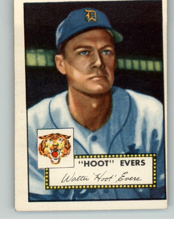 1952 Topps Baseball #222 Hoot Evers Tigers EX+/EX-MT 409254