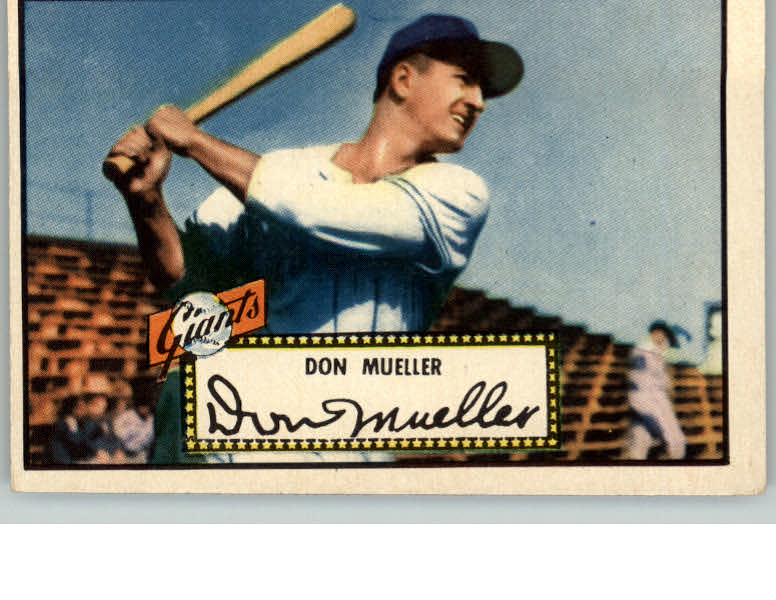 1952 Topps Baseball #052 Don Mueller Giants EX Red 409327