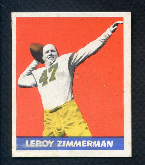 1948 Leaf Football #032 Leroy Zimmerman Yanks EX-MT 409526