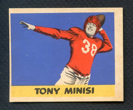 1949 Leaf Football #074 Tony Minisi Giants EX-MT/NR-MT 409602