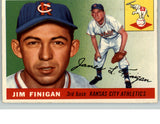 1955 Topps Baseball #014 Jim Finigan A's EX-MT 409669