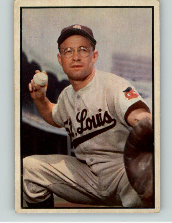 1953 Bowman Color Baseball #070 Clint Courtney Browns EX 409681
