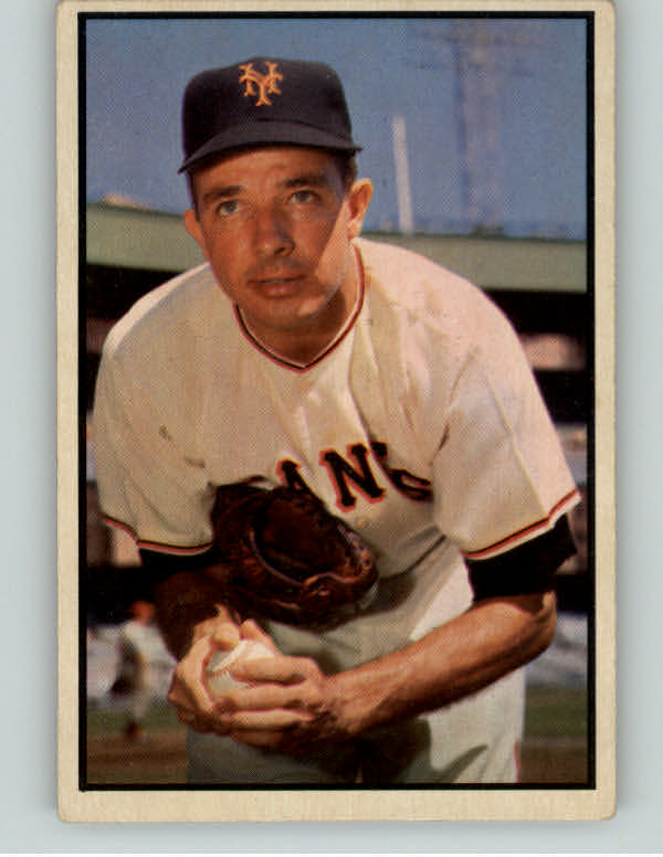 1953 Bowman Color Baseball #076 Jim Hearn Giants EX 409682