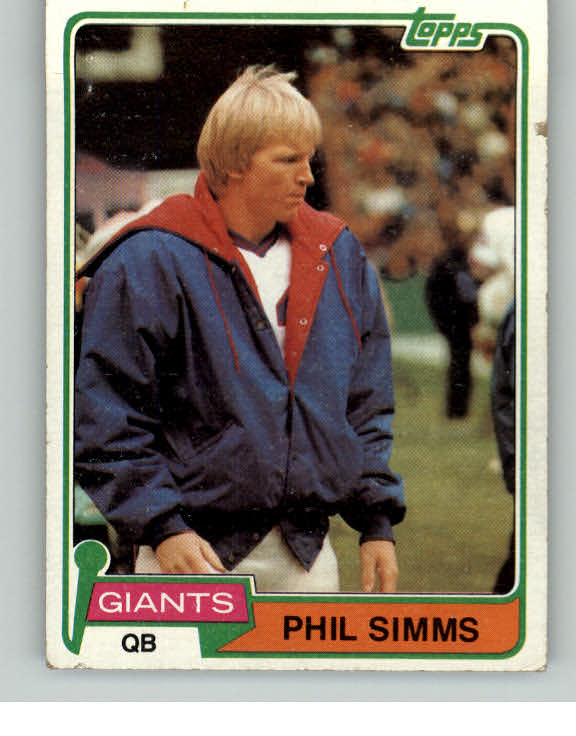 1981 Topps Football #055 Phil Simms Giants VG-EX 409801