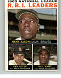 1964 Topps Baseball #011 N.L. RBI Leaders Hank Aaron EX-MT 409813