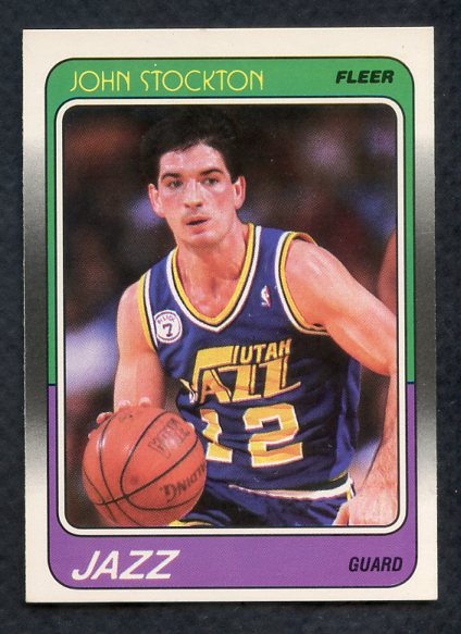 1988 Fleer Basketball #115 John Stockton Jazz NR-MT 409841