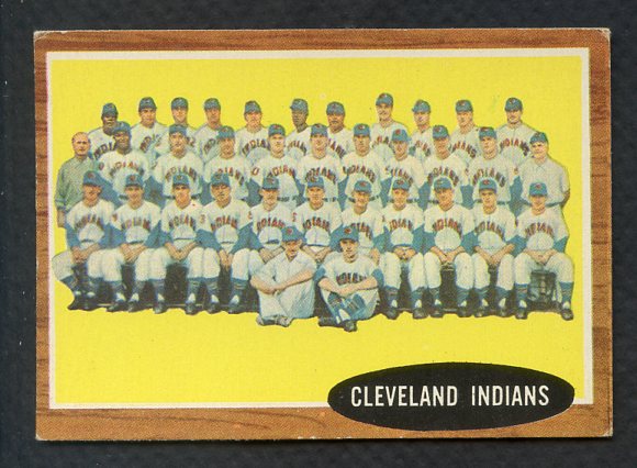 1962 Topps Baseball #537 Cleveland Indians Team EX 409870