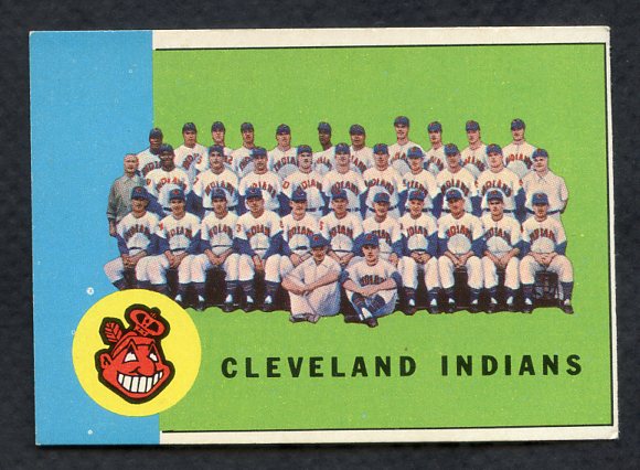 1963 Topps Baseball #451 Cleveland Indians Team EX 409873