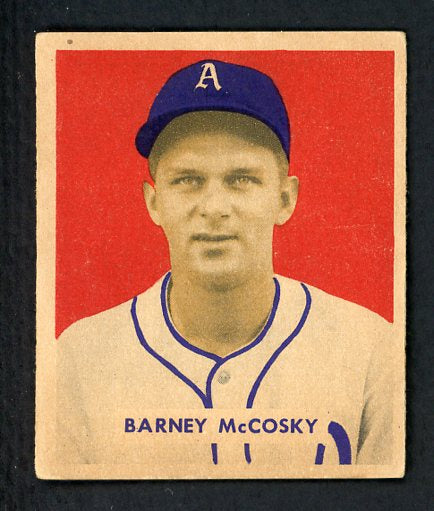 1949 Bowman Baseball #203 Barney McCosky A's EX 410233
