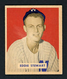 1949 Bowman Baseball #173 Eddie Stewart Senators EX 410237