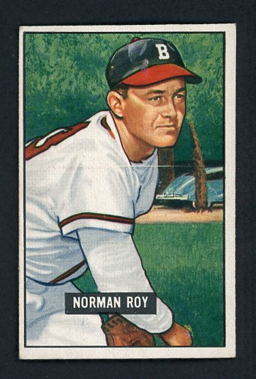 1951 Bowman Baseball #278 Norman Roy Braves EX-MT 410289