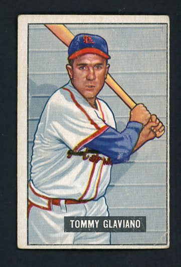 1951 Bowman Baseball #301 Tommy Glaviano Cardinals VG-EX 410304