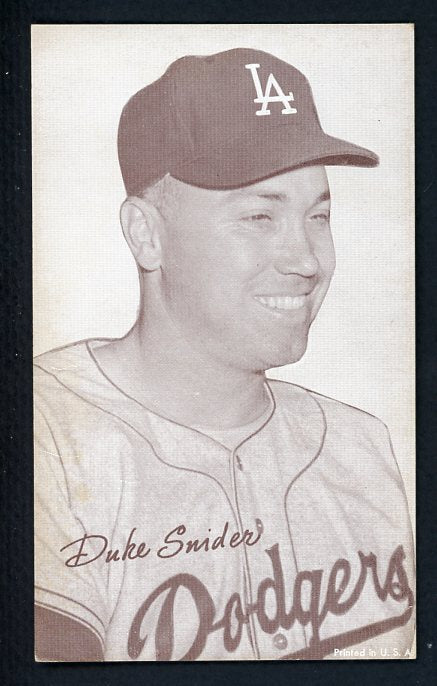 1947-66 Exhibits Duke Snider Dodgers EX-MT L.A. Cap 410592
