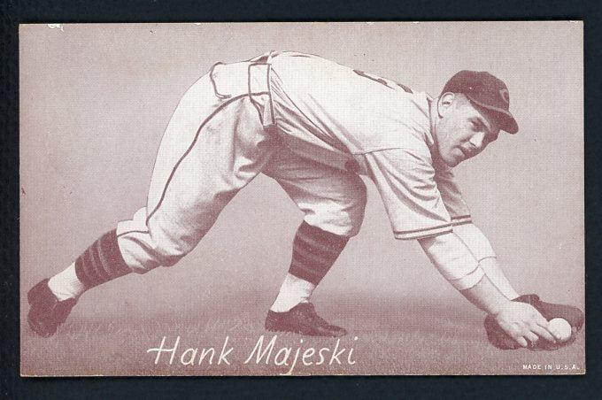 1947-66 Exhibits Hank Majeski Indians EX-MT 410651