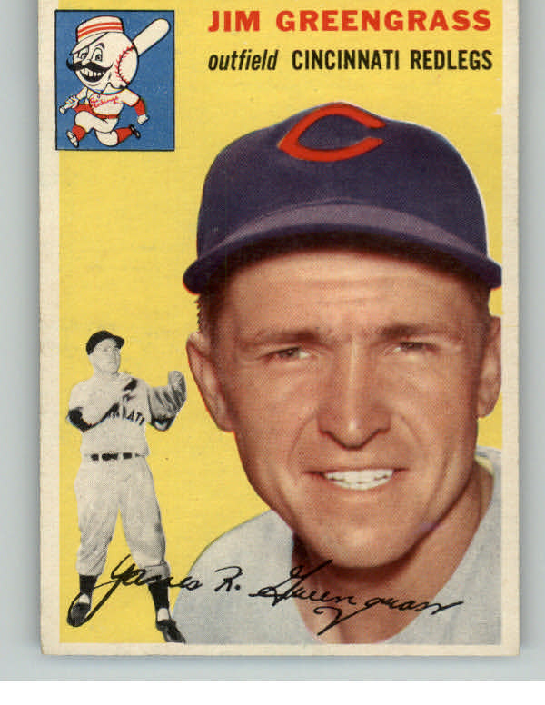1954 Topps Baseball #022 Jim Greengrass Reds NR-MT 410714