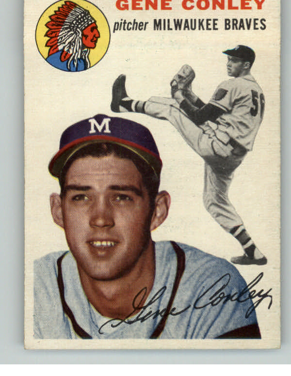 1954 Topps Baseball #059 Gene Conley Braves NR-MT 410726
