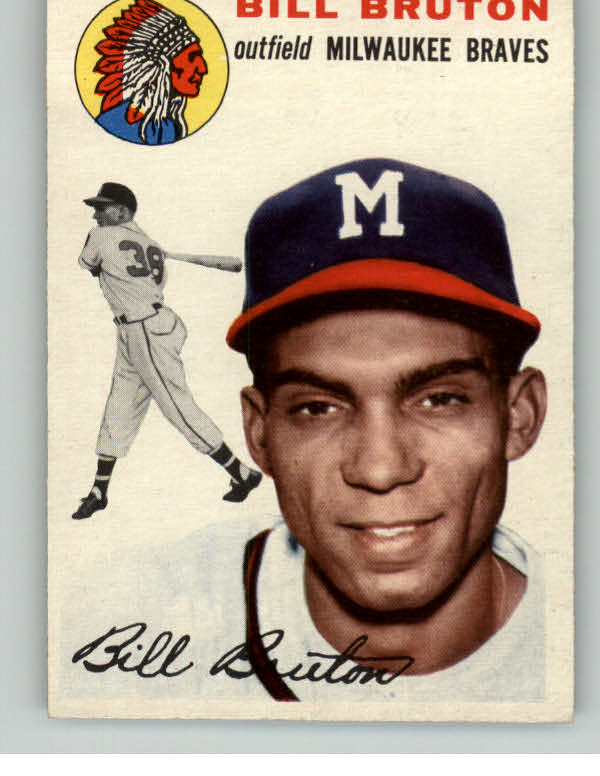1954 Topps Baseball #109 Bill Bruton Braves NR-MT 410750