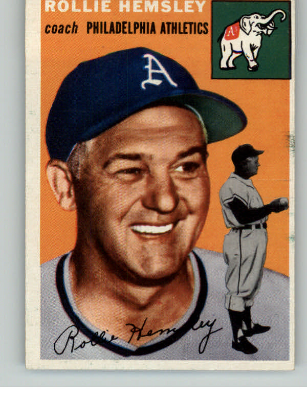 1954 Topps Baseball #143 Rollie Hemsley A's EX-MT 410769